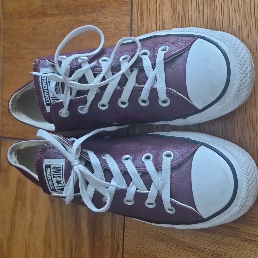 Converse Maroon Low-Top Sneakers